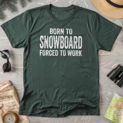 Born To Snowboard Comfort Colors T-shirt