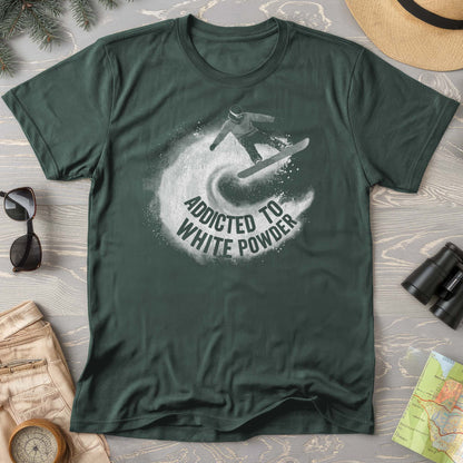White Powder Snowboard T-shirt