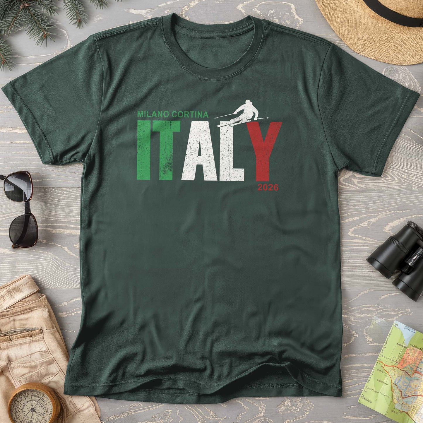 Milano Cortina Skier T-Shirt