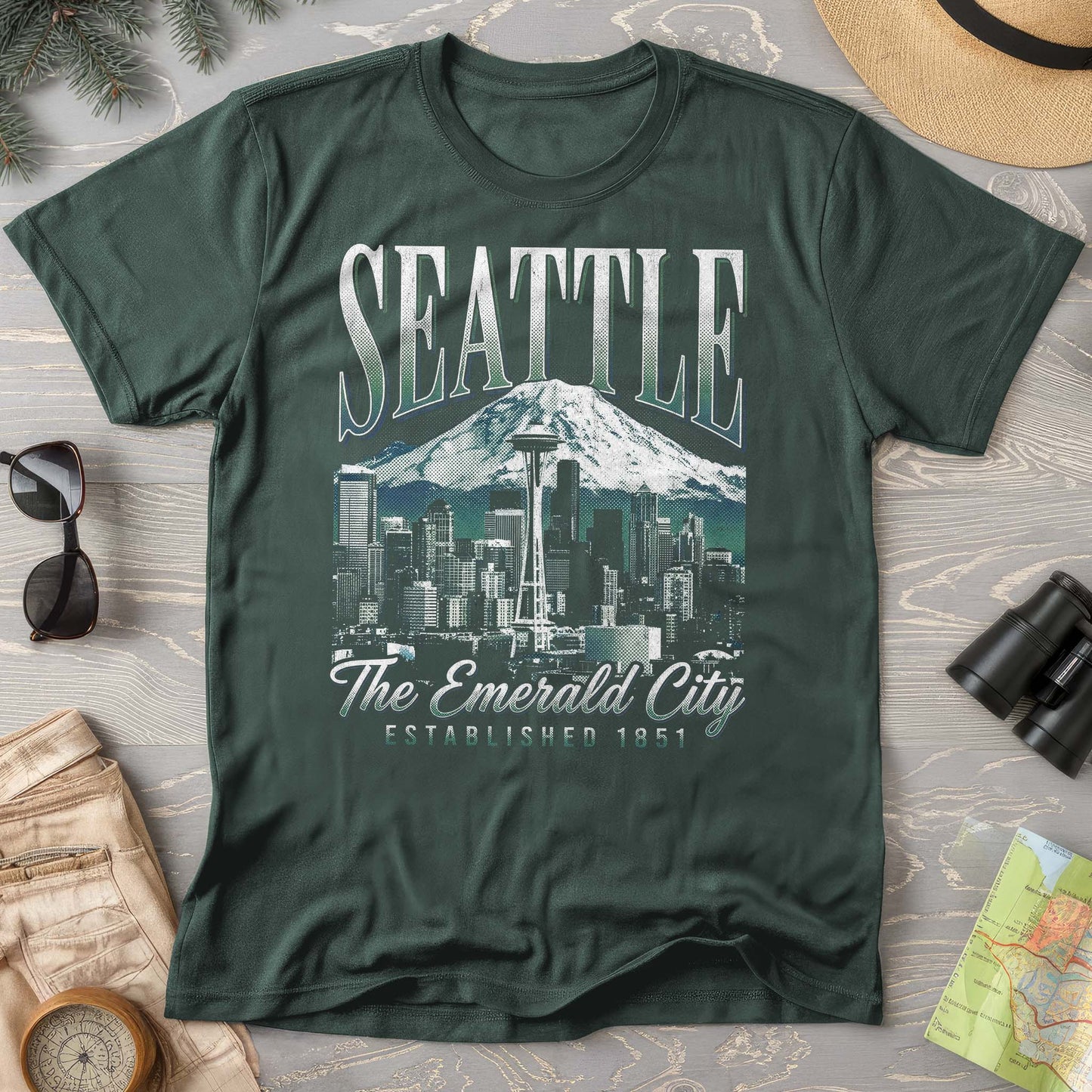 Seattle 90's Halftone T-Shirt