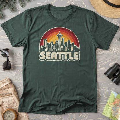 Seattle Retro Sunset T-Shirt