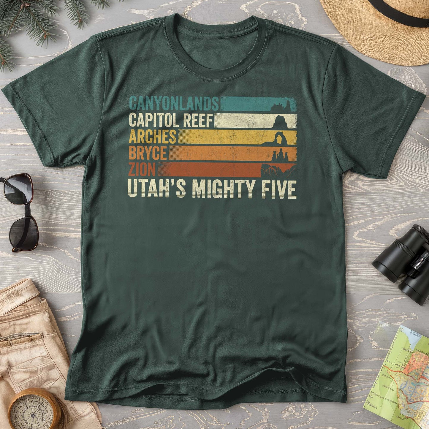 Utah's Mighty Five Stripes T-Shirt