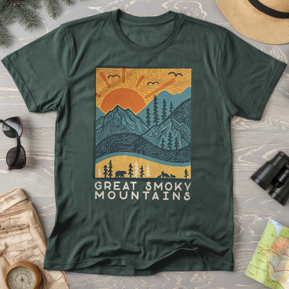 Smoky Mountains Scandi T-Shirt