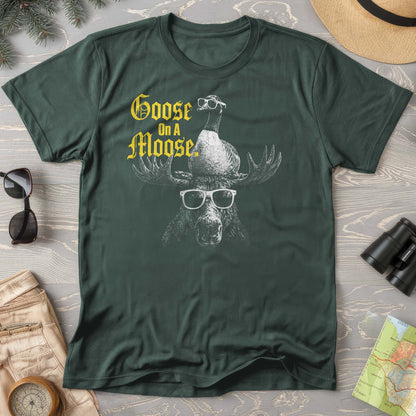 Goose On A Moose Halftone T-Shirt