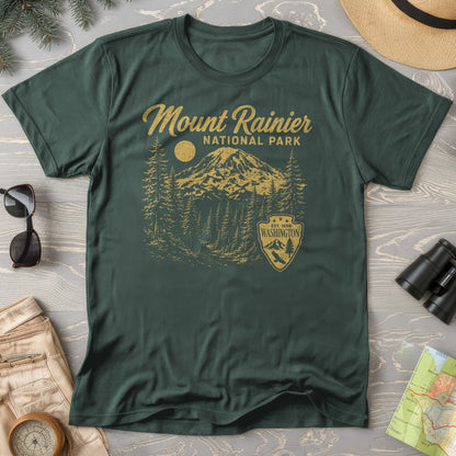 Mount Rainier Vintage Sketch T-Shirt