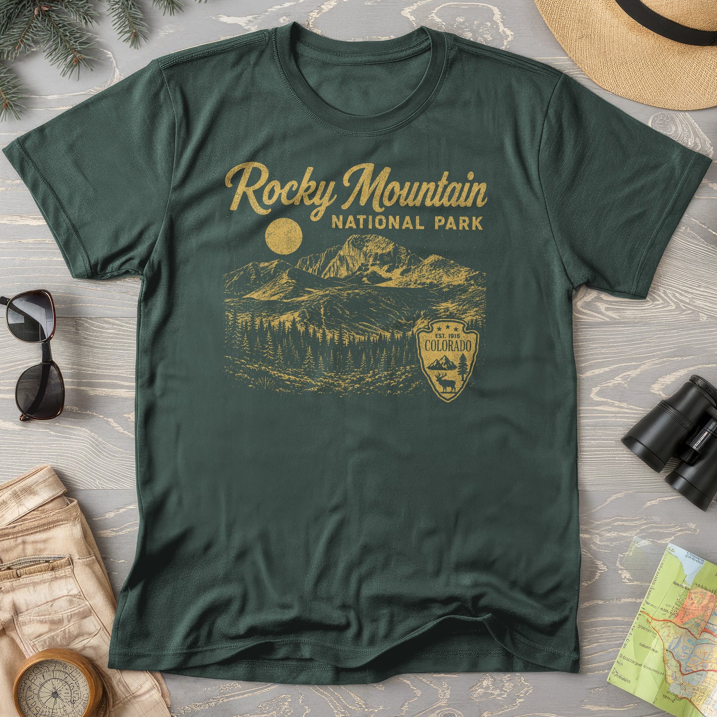 Rocky Mountain Vintage Sketch T-Shirt