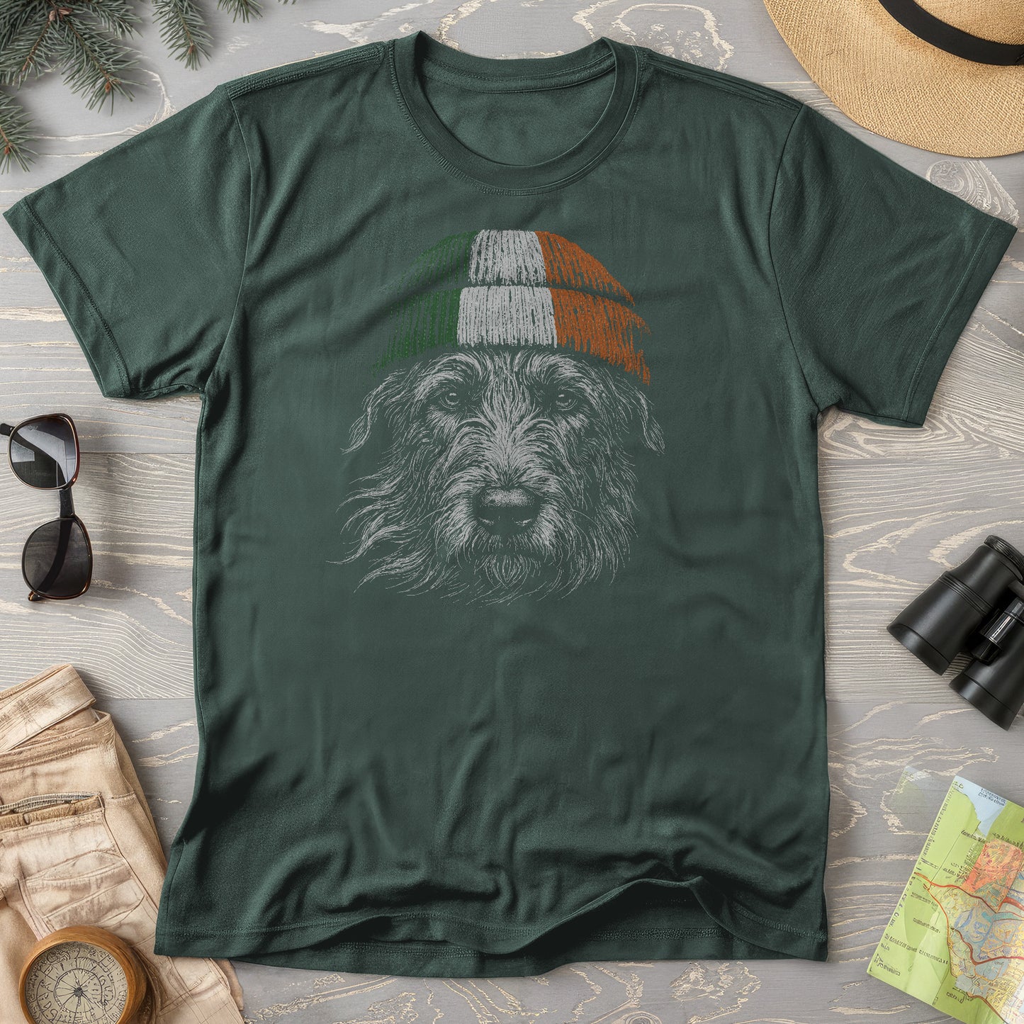 Irish Wolfhound Beanie T-Shirt