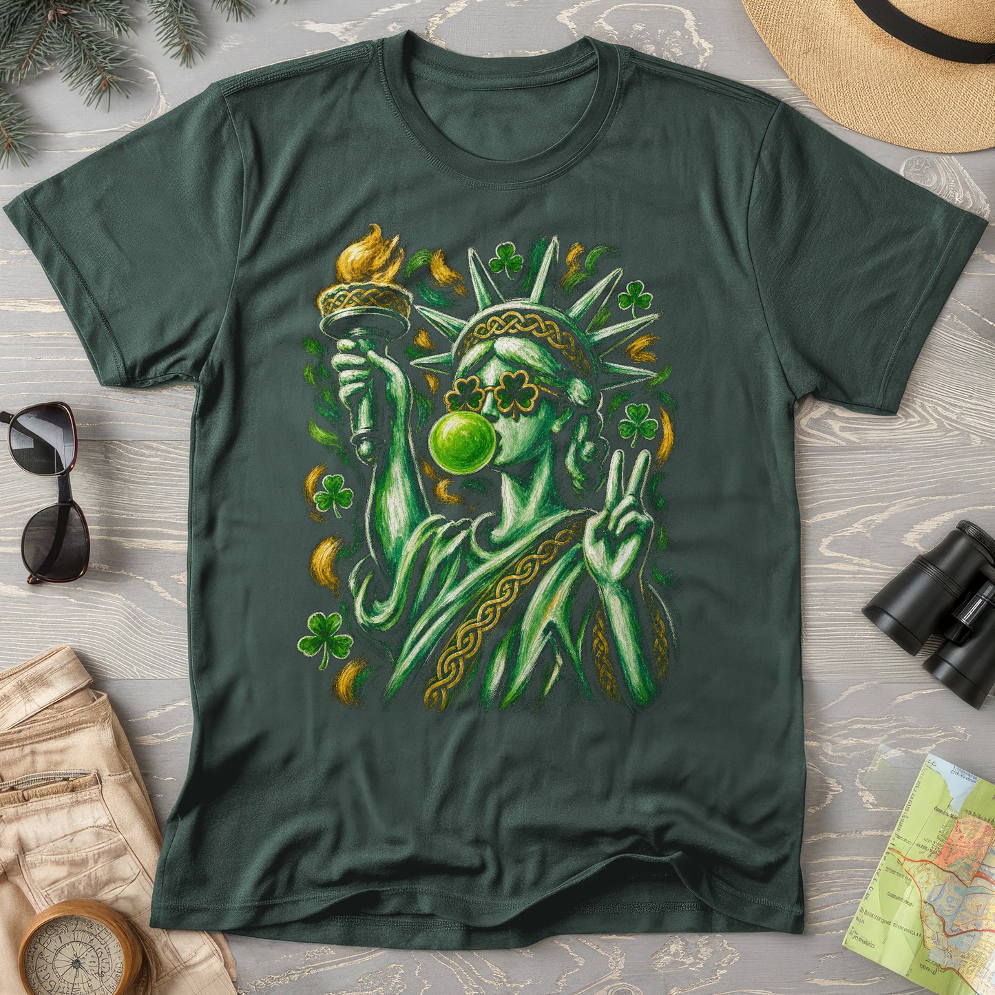 Irish Lady Liberty T-Shirt