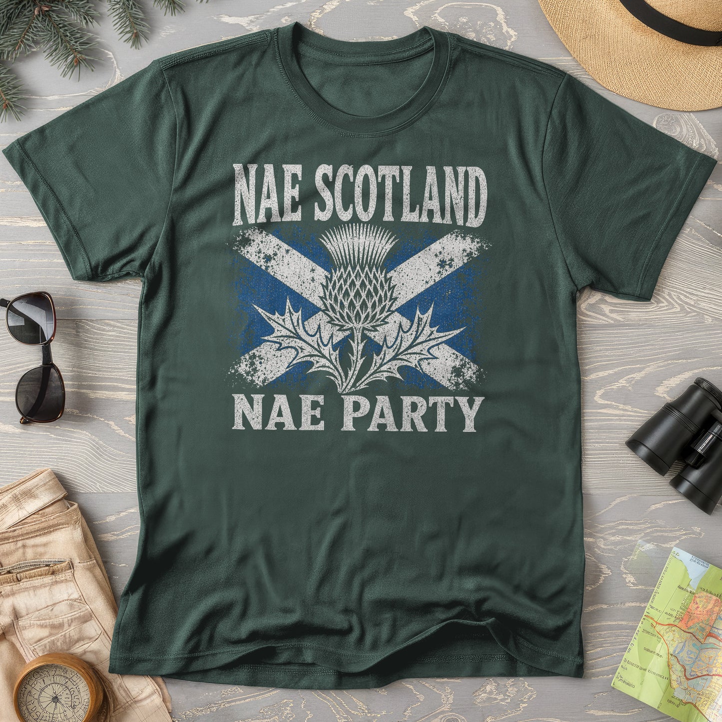 Nae Scotland Vintage Flag T-Shirt