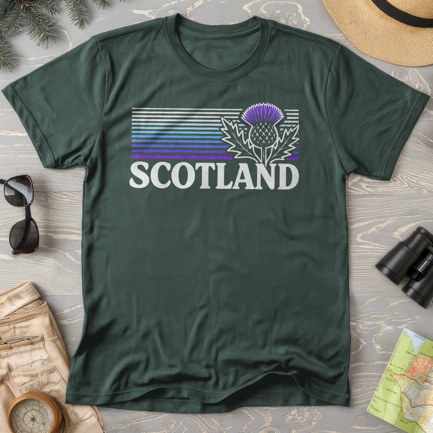 Scotland Retro Thistle T-Shirt