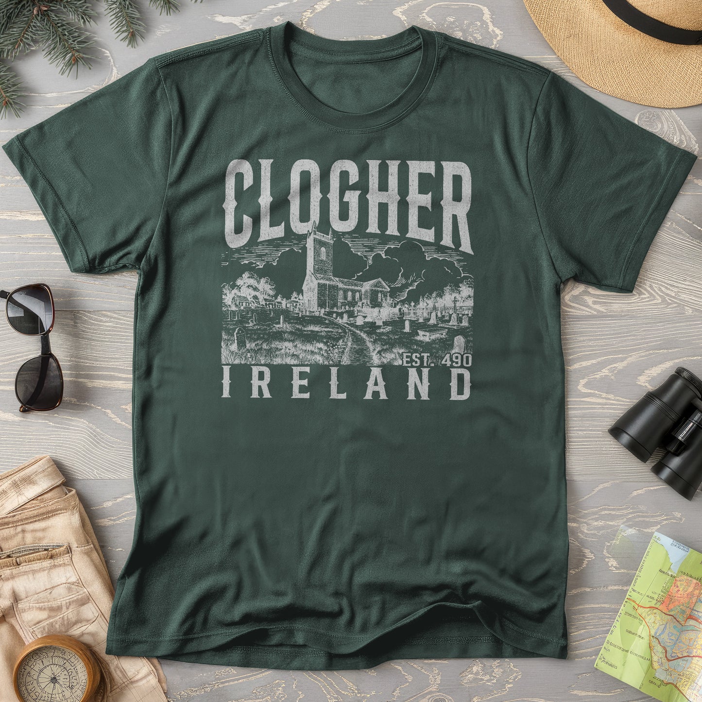 Clogher Ireland Sketch T-Shirt