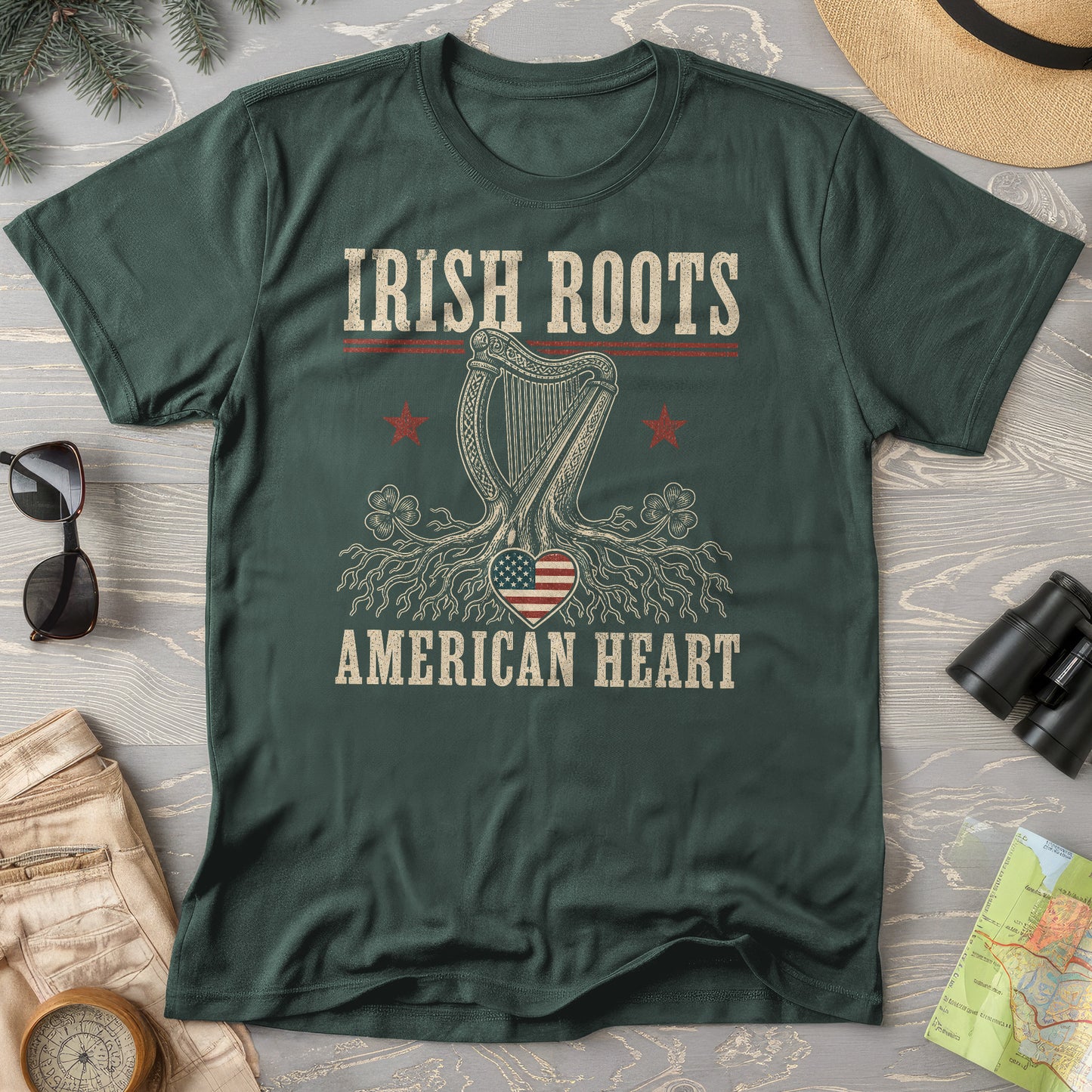Irish Roots Harp T-Shirt