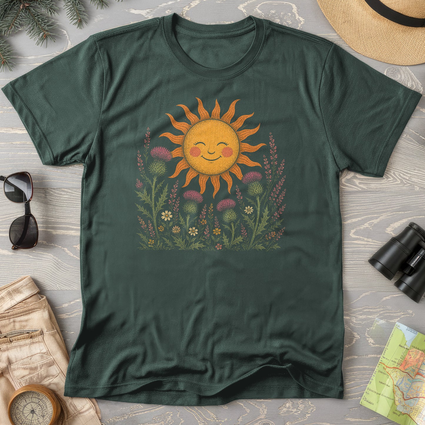 Happy Sun Thistles T-Shirt