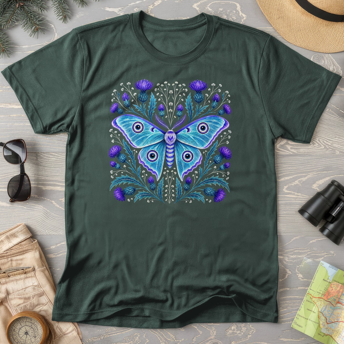 Emperor Moth Thistle T-Shirt
