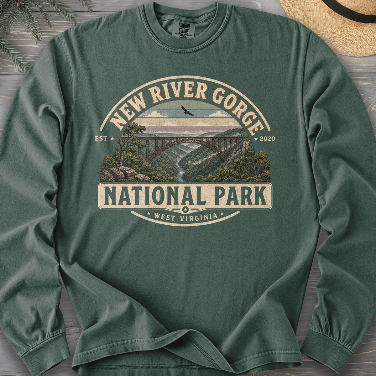 New River Gorge Medallion Long Sleeve Shirt