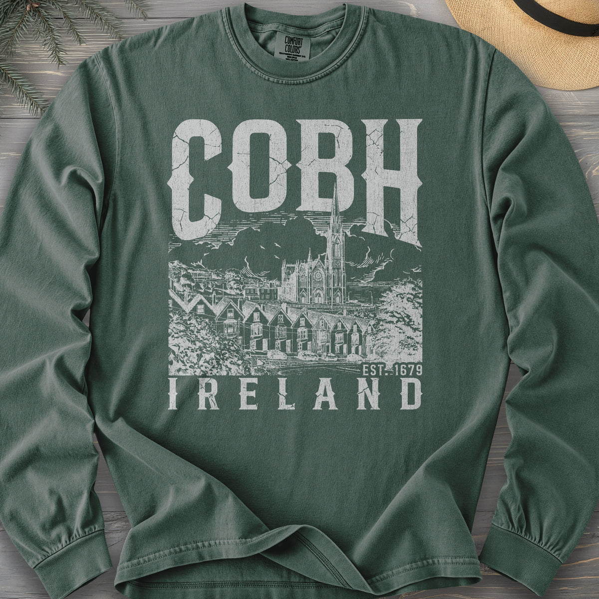 Cobh Ireland Sketch Long Sleeve Shirt