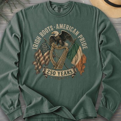 Irish Roots American Pride Long Sleeve Shirt