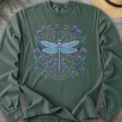 Dragonfly Thistle Long Sleeve Shirt