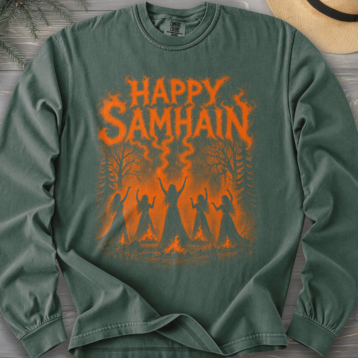 Happy Samhain Druid Long Sleeve Shirt