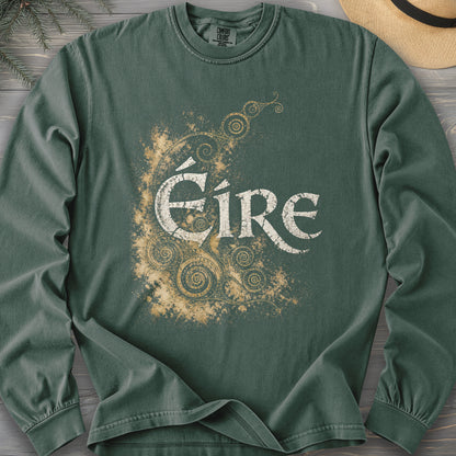 Éire Ancient Spirals Comfort Colors 6014 Long Sleeve
