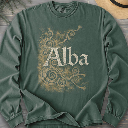 Alba Ancient Spirals Comfort Colors 6014 Long Sleeve
