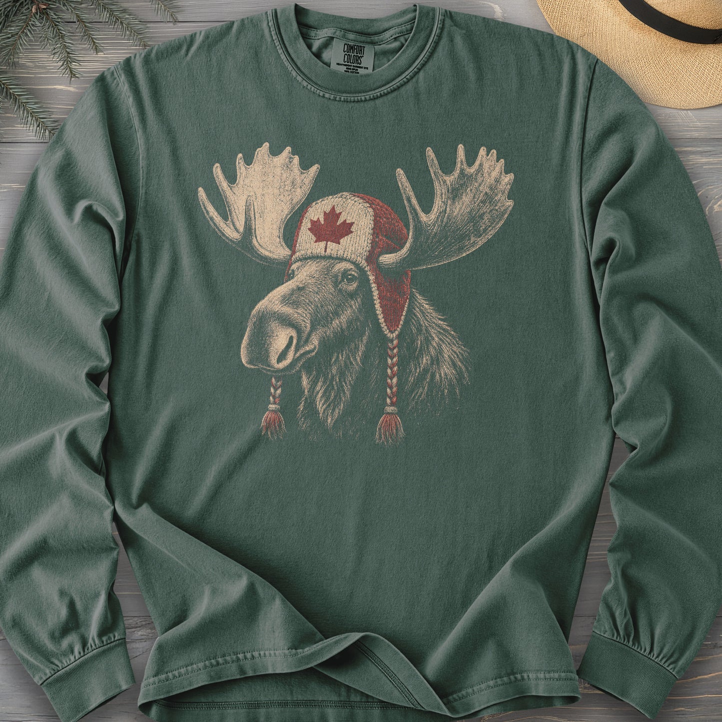 Canada Moose Cap Long Sleeve Shirt