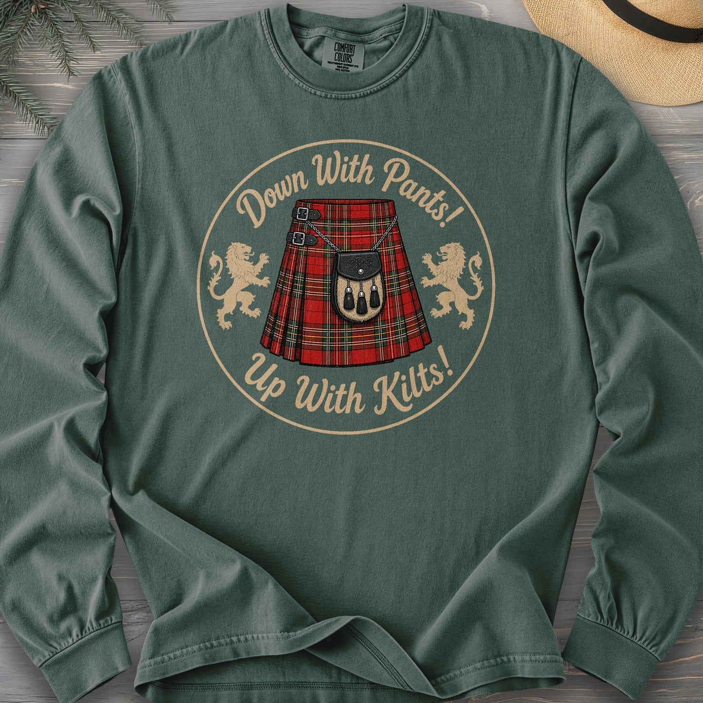 Up With Kilts Comfort Colors 6014 Long Sleeve
