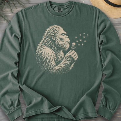 Bigfoot Blowing Thistle Comfort Colors 6014 Long Sleeve