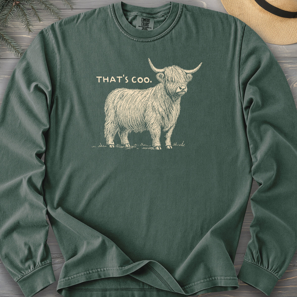 That's Coo Sketch Comfort Colors 6014 Long Sleeve