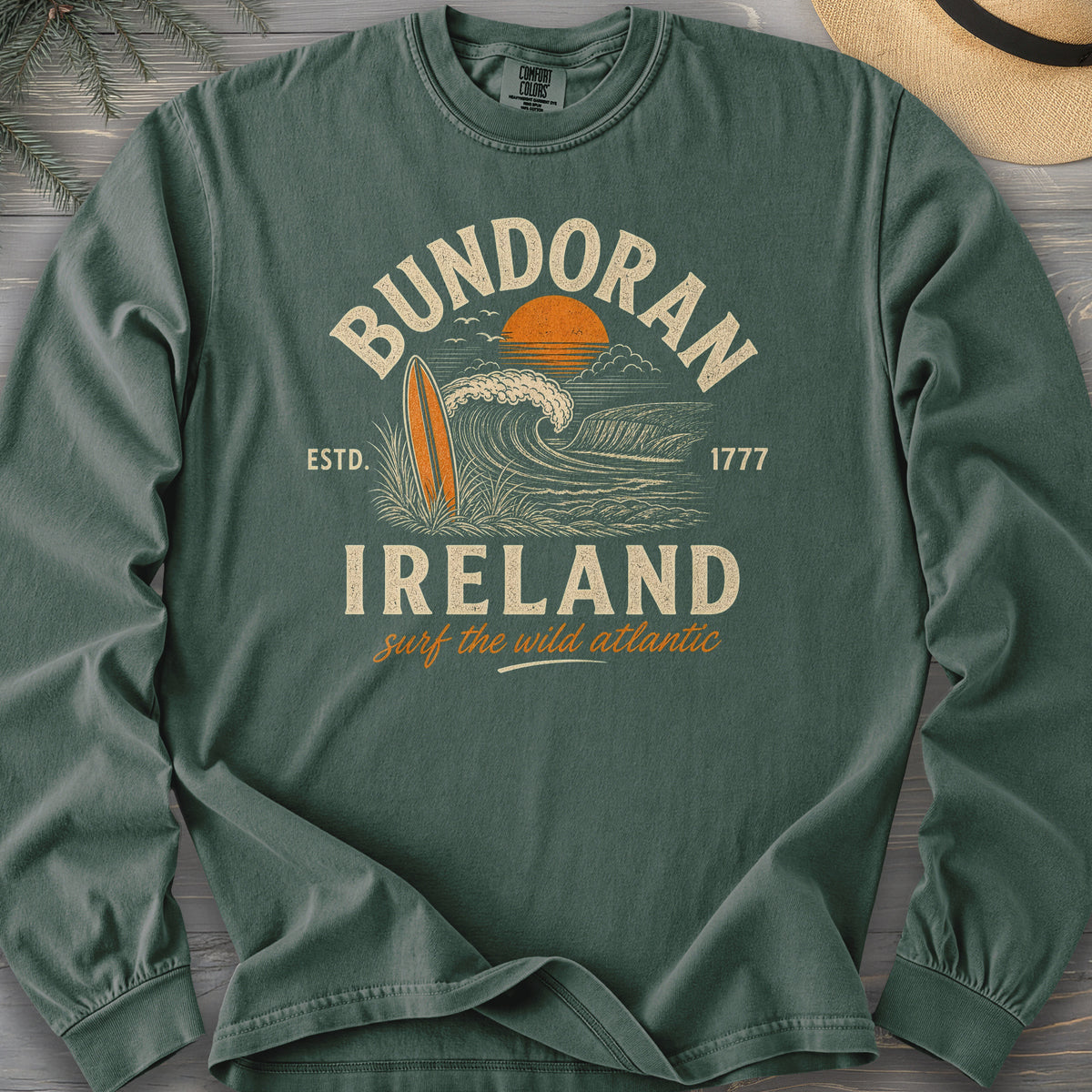 Bundoran Surf Atlantic Comfort Colors 6014 Long Sleeve