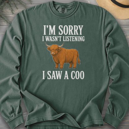 I Saw A Coo Comfort Colors 6014 Long Sleeve