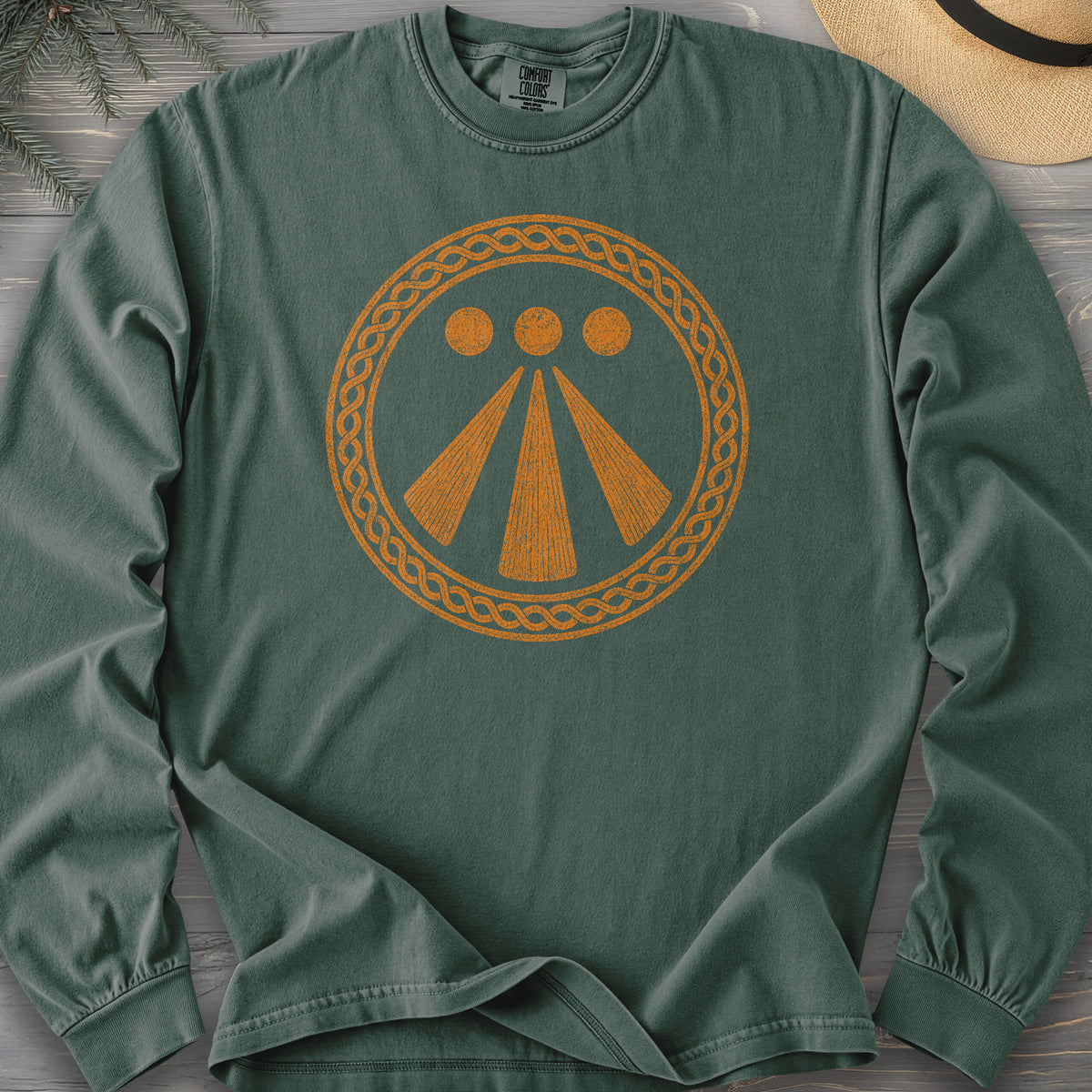 Awen Celtic Knot Comfort Colors 6014 Long Sleeve