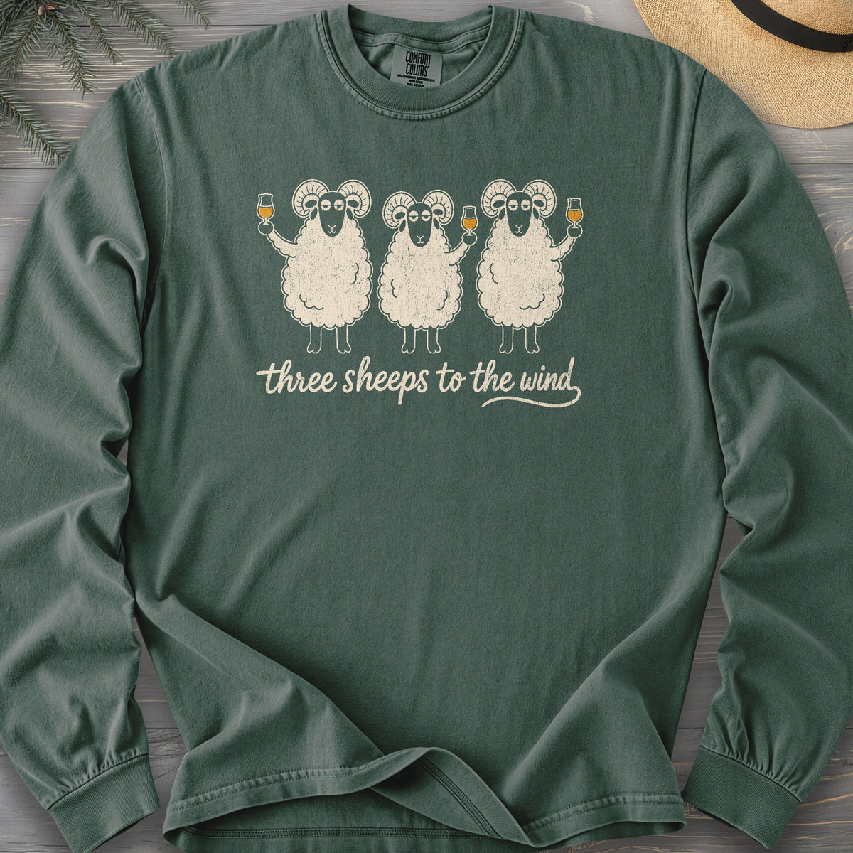 Three Sheeps Comfort Colors 6014 Long Sleeve