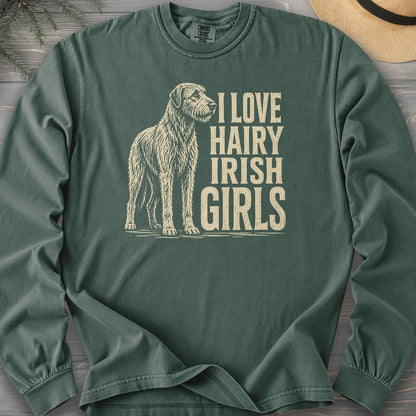 Irish Wolfhound Lover Comfort Colors 6014 Long Sleeve