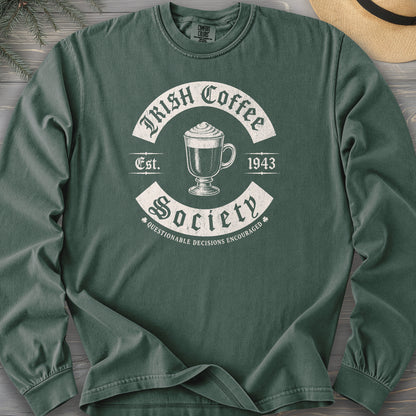 Irish Coffee Society Comfort Colors 6014 Long Sleeve