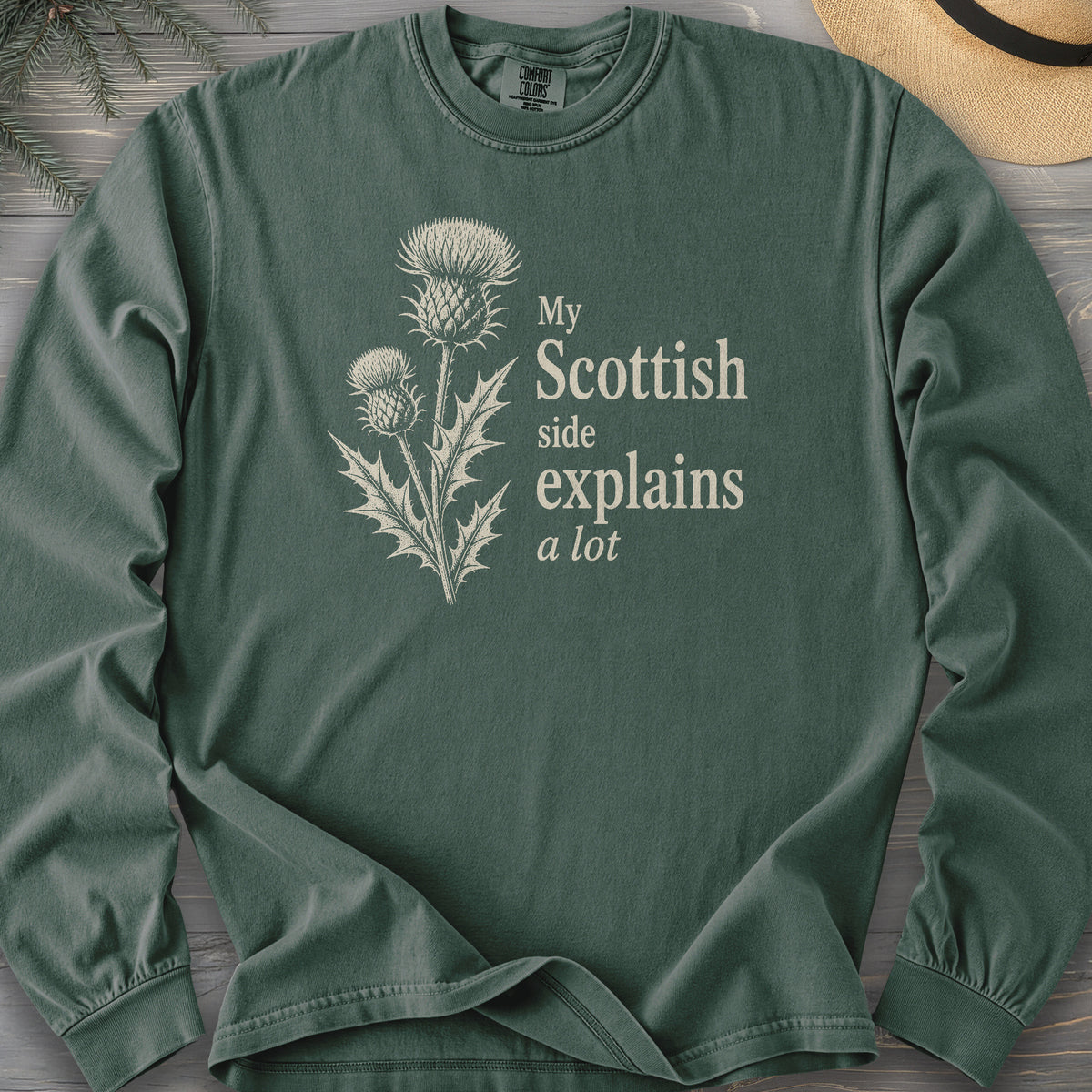 My Scottish Side Comfort Colors 6014 Long Sleeve