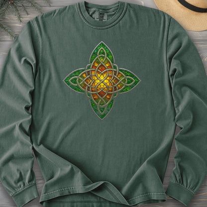 Celtic Glass Star Comfort Colors 6014 Long Sleeve