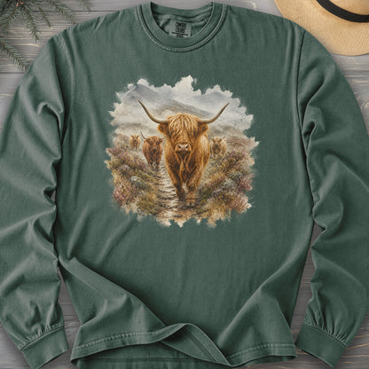 Watercolor Coos Comfort Colors 6014 Long Sleeve