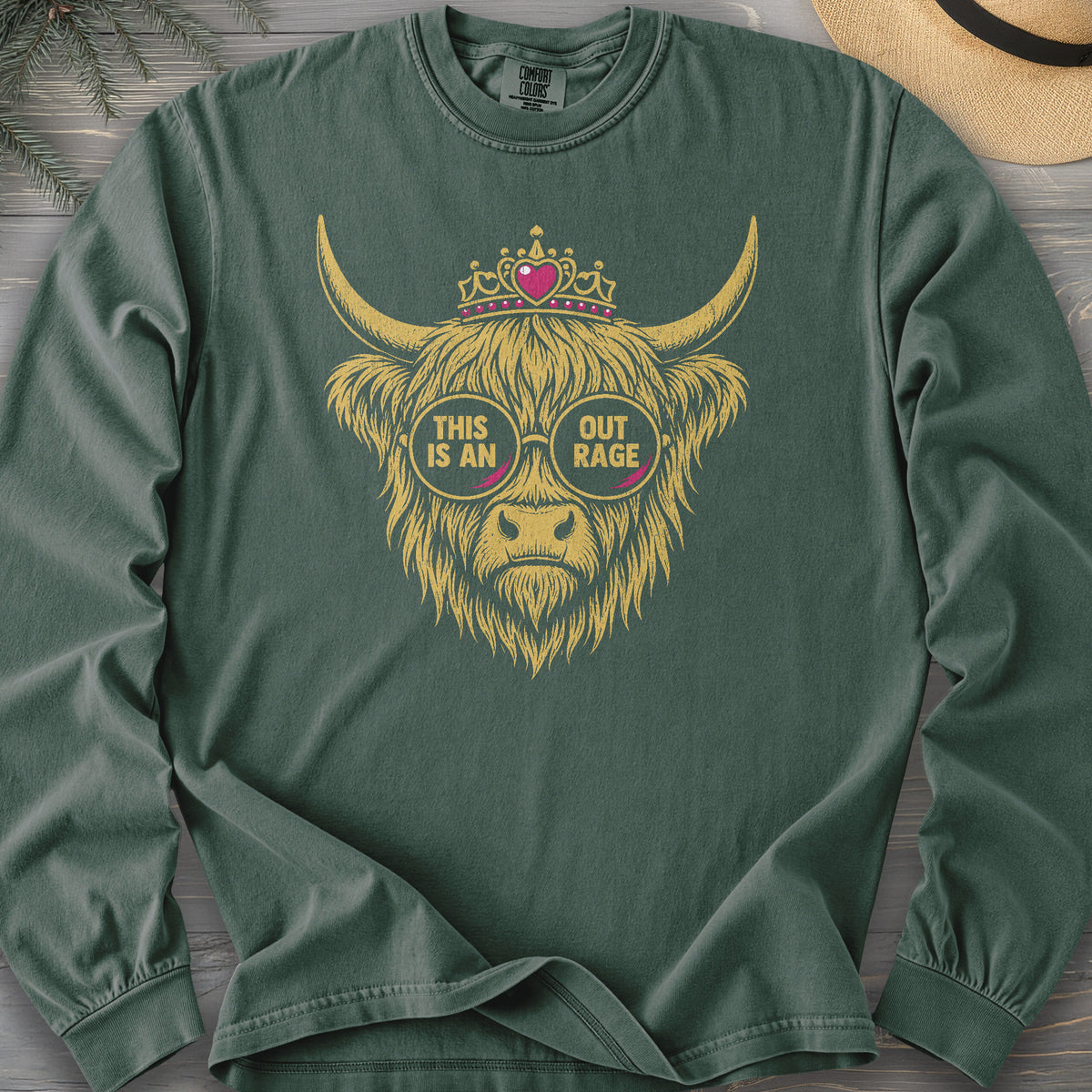 Outrage Coo Comfort Colors 6014 Long Sleeve