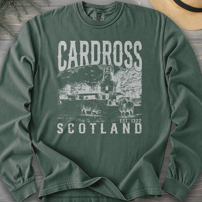 Cardross Scotland Sketch Comfort Colors 6014 Long Sleeve