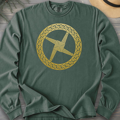 St Brigids Cross Comfort Colors 6014 Long Sleeve