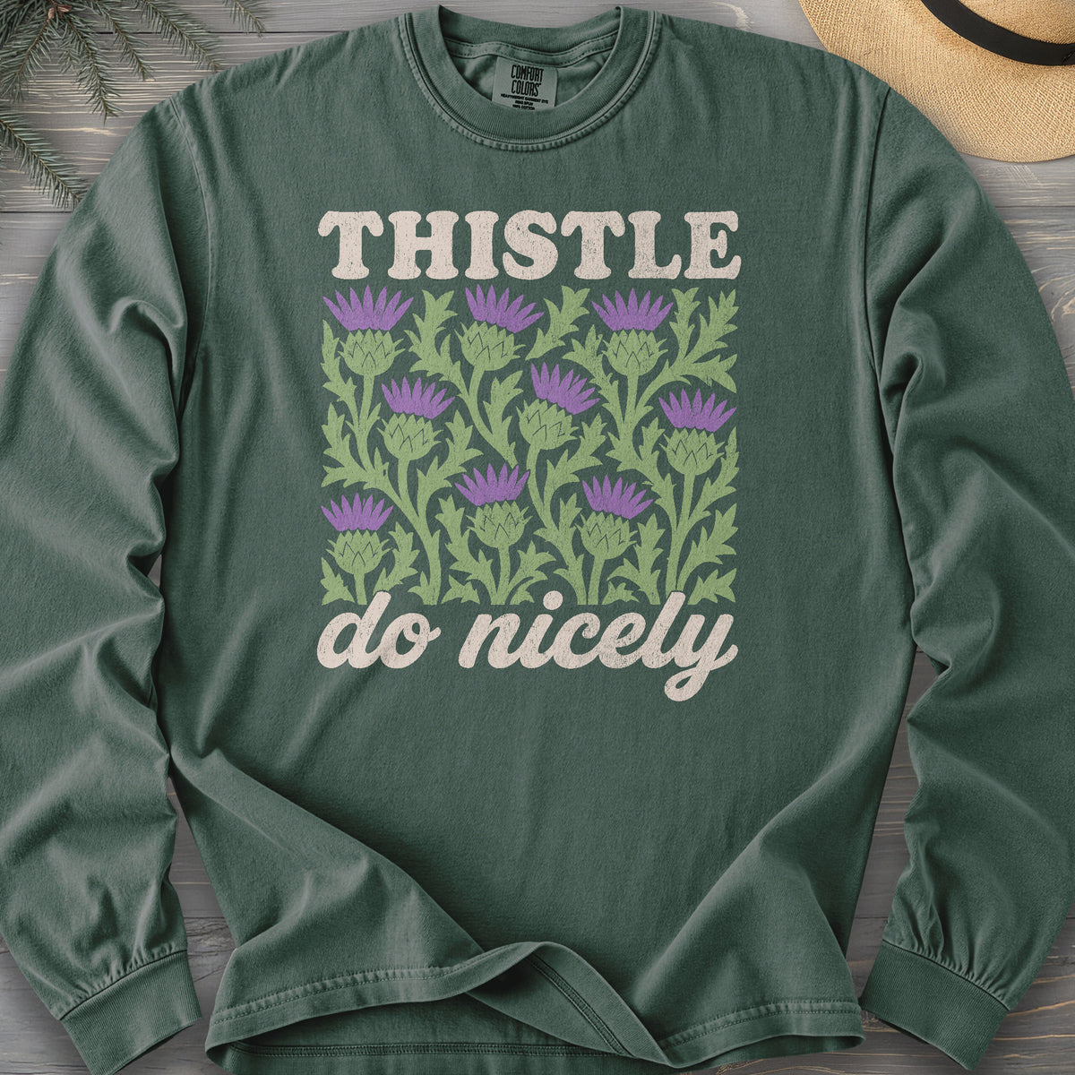 Thistle Do Nicely Comfort Colors 6014 Long Sleeve