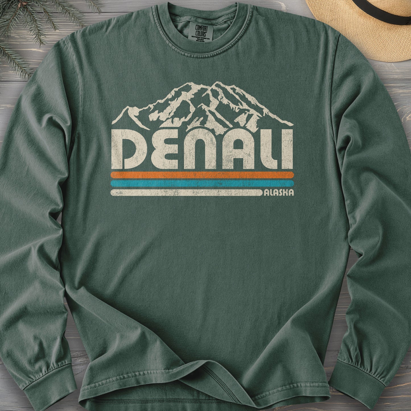 Denali Alaska Retro Stripe Long Sleeve Shirt