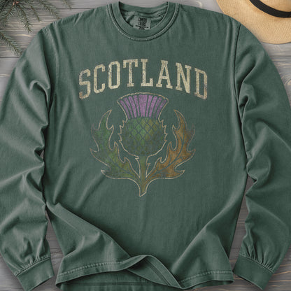 Scotland Distressed Thistle Long Sleeve Shirt