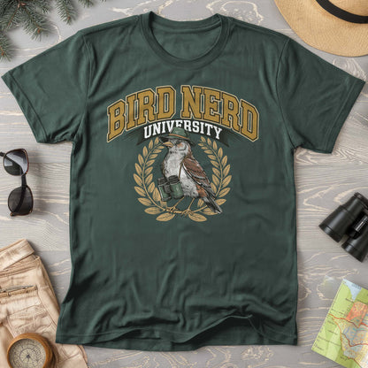 Bird Nerd University Varsity Textured Comfort Colors T-Shirt