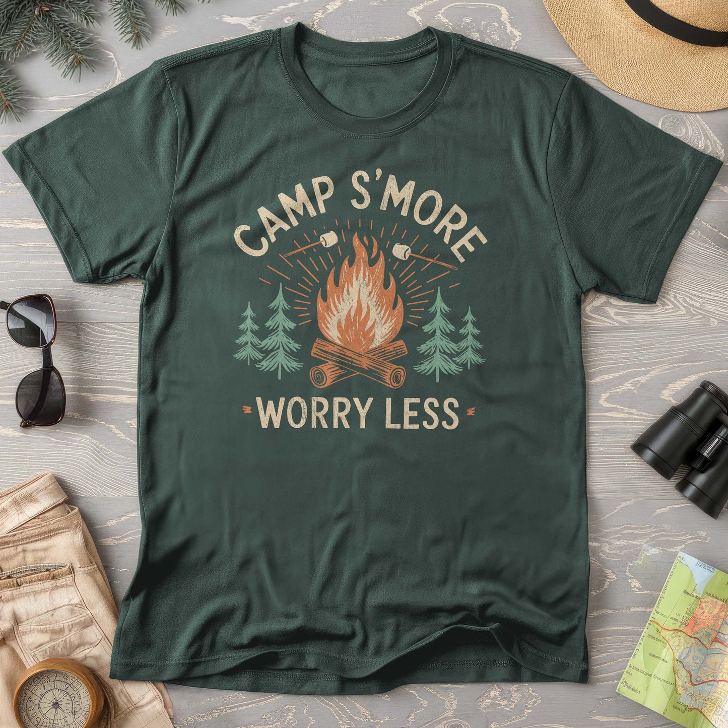 Bargain Bin Overstock! Camp S'More Worry Less T-Shirt