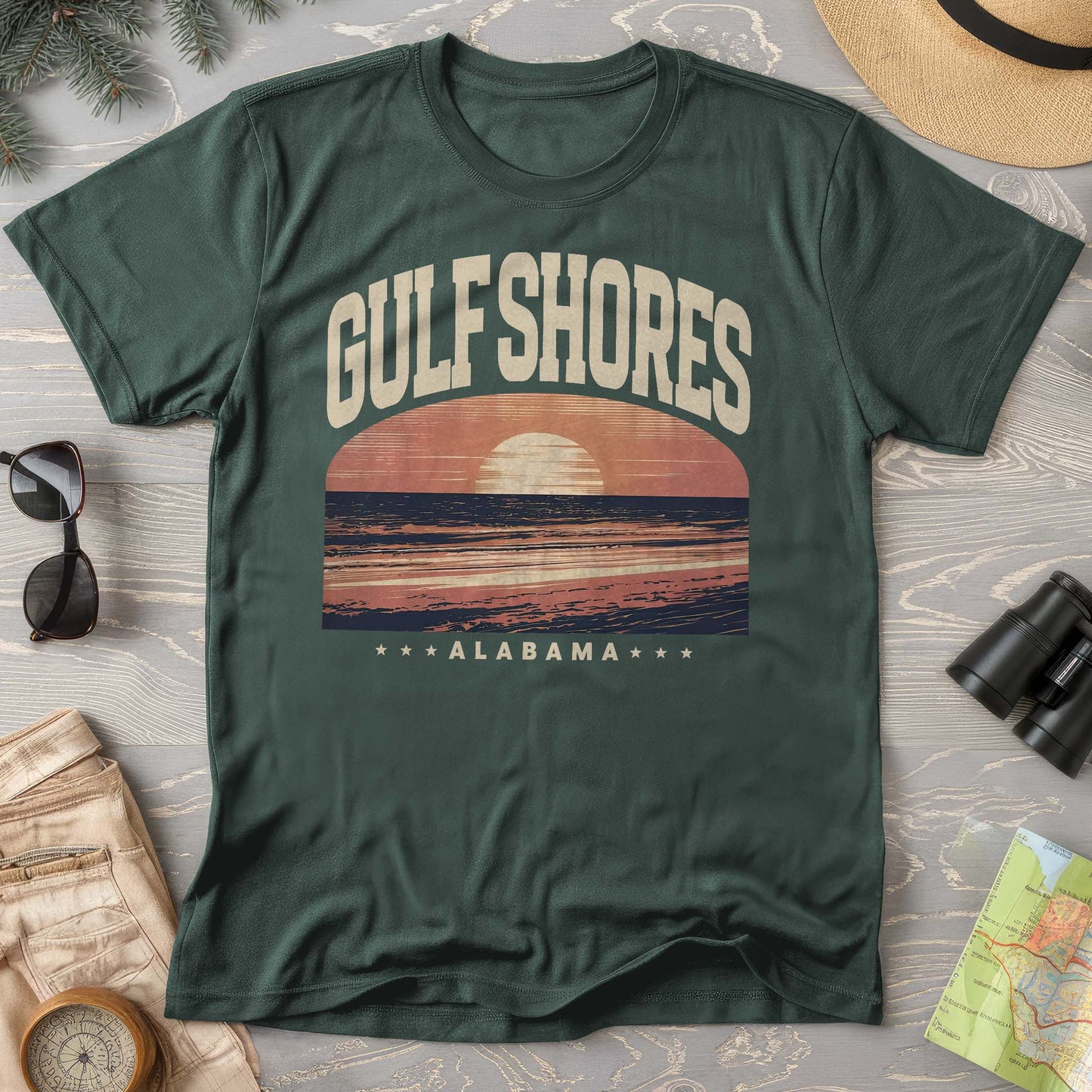 Gulf Shores Alabama "Varsity" Comfort Colors Shirt
