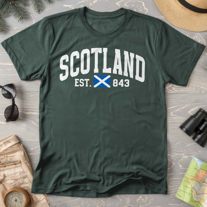 Scotland Varsity Flag Comfort Colors T-Shirt