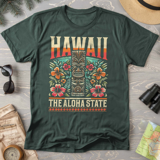 Hawaii The Aloha State "Tiki" T-Shirt