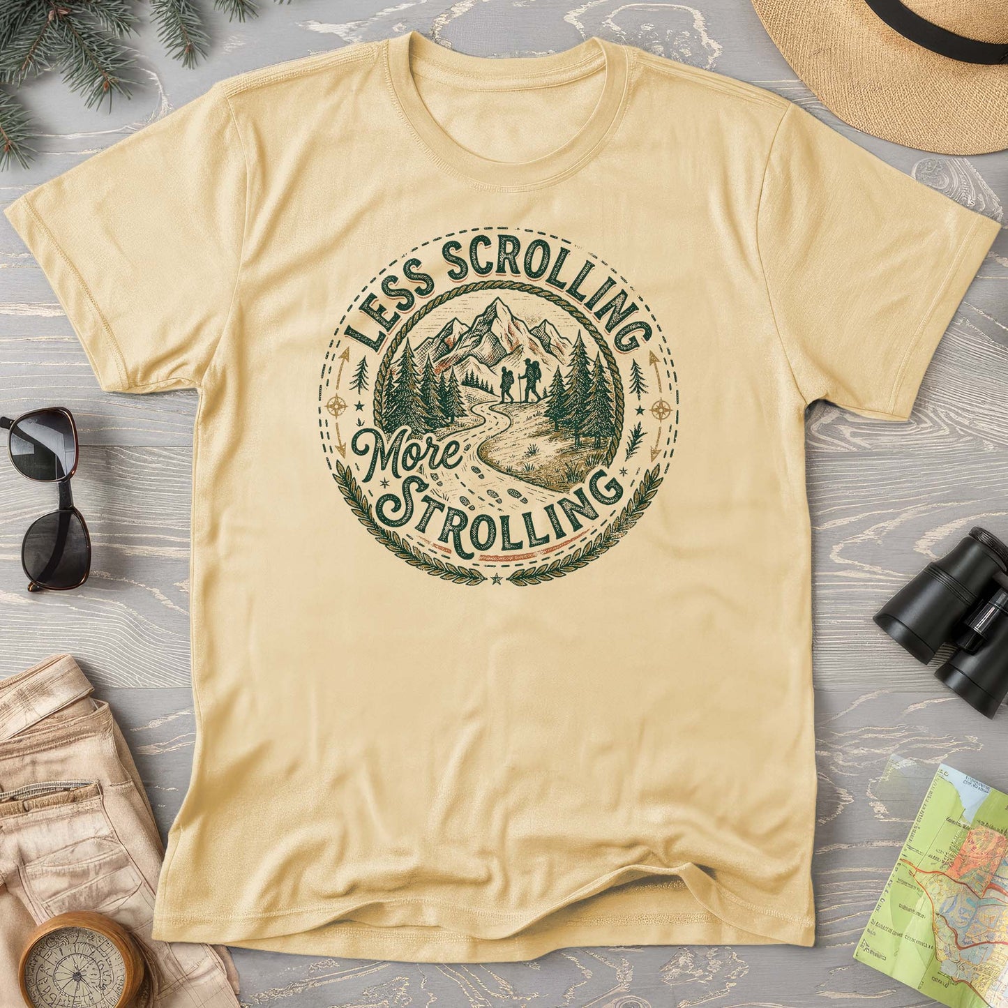 Less Scrolling More Strolling T-Shirt
